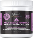 Thistle de lait pour chiens et chats. Supplément foie avec véritable poulet. Détox du foie et du rein. Les chiens et les chats aiment le goût. Soutien hépatique. Grand pot de 85 grammes!