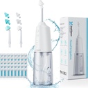 Nasal Bewässerungssystem Tragbare Cordless Nasal Rinse Maschine für Sinus Allergy Relief Nasal Care - Electric Neti Pot für Nasal Bewässerung - Sinus Rinse Kit mit 6 Düsen 40 Salzpackungen