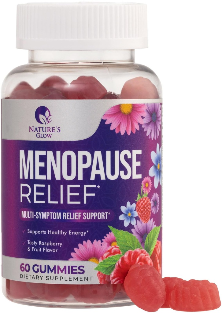Menopause Ergänzung für Frauen - Komplette Multi-Benefit Menopause Relief Gummy für Mild Hot Flashes & Nacht Sweats, natürliche Balance & Energie Unterstützung, Menopausal Vitamine, Non-GMO - 60 Gummis
