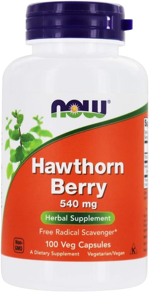 JETZT Hawthorn Berry 540mg, 100 Veg Kapseln (Pack von 4)