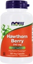 JETZT Hawthorn Berry 540mg, 100 Veg Kapseln (Pack von 4)