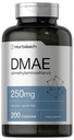 Supplément Horbaach DMAE : 250 mg 200 Capsules, sans OGM, sans gluten