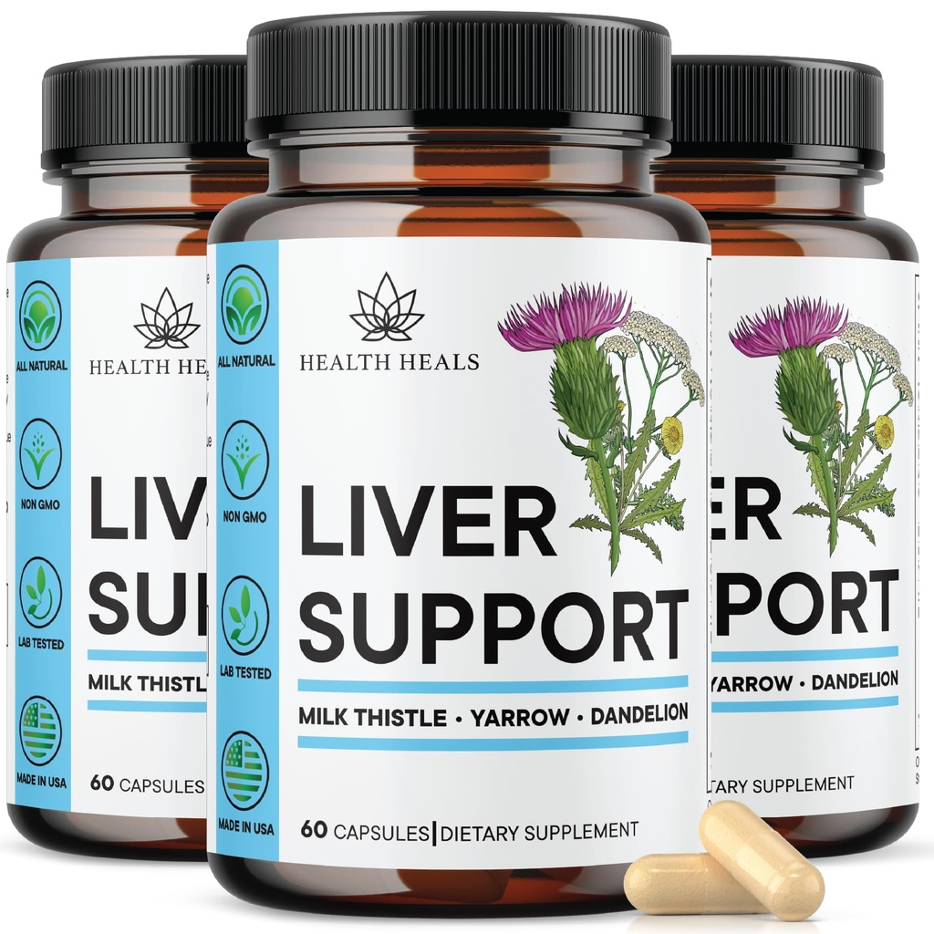 Liver Cleanse & Repair Formula - Herbal Liver Support Supplement mit Milk Thistle Dandelion Root Turmeric, Artichoke Extract for Liver Health - 180 Count