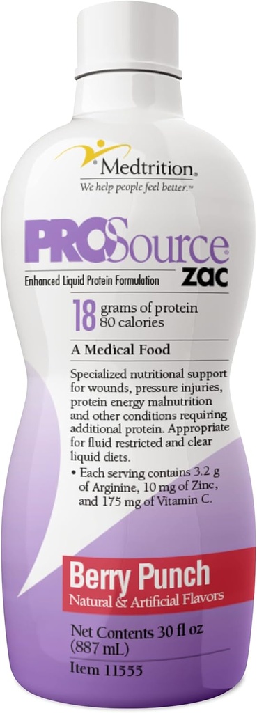 Medtrition ProSource Zac Berry Energy Punch (paquet de 4 bouteilles)