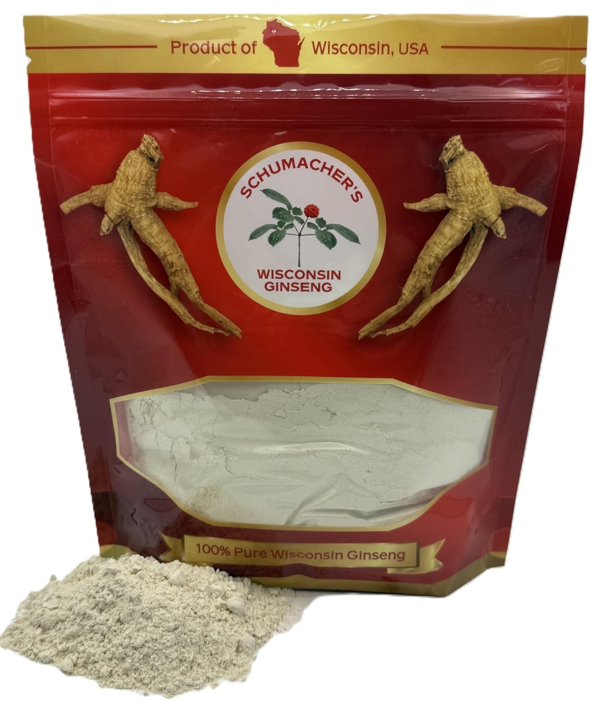 Pure Wisconsin Ginseng Powder 8 Ounce Sac cadeau