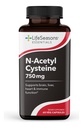 LifeSeasons N‑Acetyl Cysteine (NAC) 750 mg – Antioxidant & Detox Support Supplement – Glutathione Precursor, Immune & Respiratory Health, Liver & Cellular Protection – 60 Veg Capsules