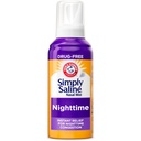 ARM & HAMMER Simply Saline Nighttime Drug-Free Mist pour la congestion nasale la nuit, la force supplémentaire, l'eucalyptus calmant, sans danger à utiliser avec Rx et OTC, pour les adultes et les enfants 2+, 4,6 oz (129 g)
