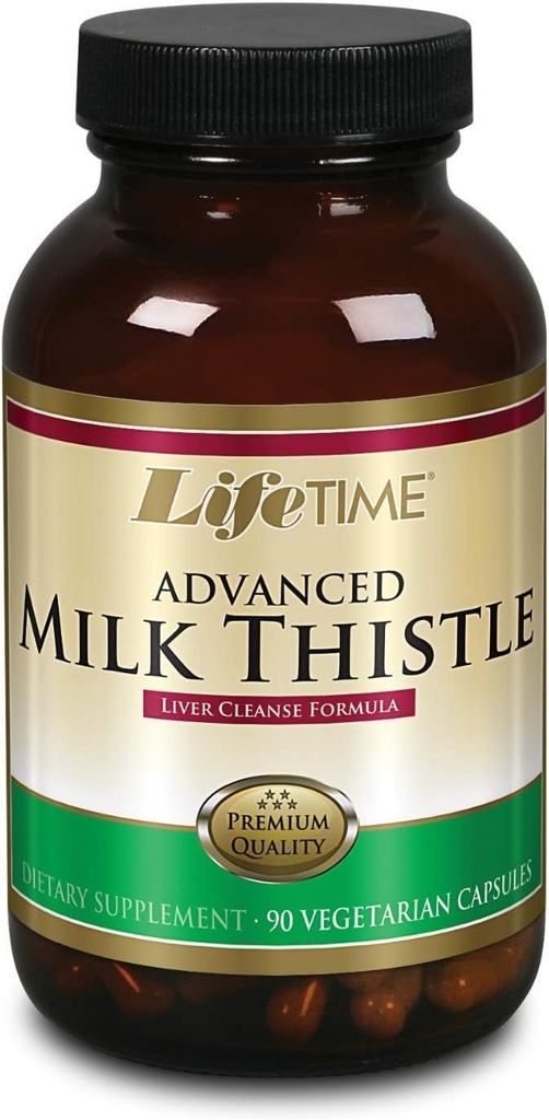 LIFETIME Milk Thistle Blend Liver Cleanse Formula | Mit Dandelion Root und Turmeric (90 CT)