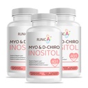 Myo-Inositol & D-Chiro Inositol Supplément pour femmes - Idéal rapport 40:1 -Soutenir l'équilibre hormonal des femmes et la fertilité et la santé ovarienne - Capsules de poudre végétalienne - 90 jours d'approvisionnement
