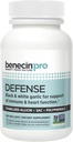 Benecin Defense PRO 3000 mcg Stabilisiertes Allicin pro Kapsel | Plus hohe Mengen an SAC & Polyphenolen aus schwarzem Knoblauch | Leistungsstarke Unterstützung von Immun- & Herz-Funktion Vegetarische Caps (Pack von 100)