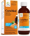 Terry Natürlich CuraMed Syrup - Brain & Immun Health Support Supplement - Curcumin Absorption Formel mit Kurkuma-Etherisches Öl - Glutenfreie & Vegan Ergänzung - 8 fl oz