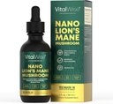Nano Lion's Mane Mushroom Tincture - Schnelle und maximale Absorption Gehirn & Immununterstützung Organischer Flüssigextrakt für natürliches Gedächtnis, Fokus &amp; Klarheit
