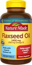 Flaxseed Oil 1400 mg Softgels, 100 Zähler für Herzgesundheit