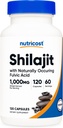 Nutricost Shilajit Kapseln (1.000 mg pro Servierung) (120 Kapseln) - Shilajit-Extrakt mit natürlich besetzter Fulvicsäure, 60 Servierungen, Glutenfrei, Non-GMO, vegan Friendly Dietary Supplement