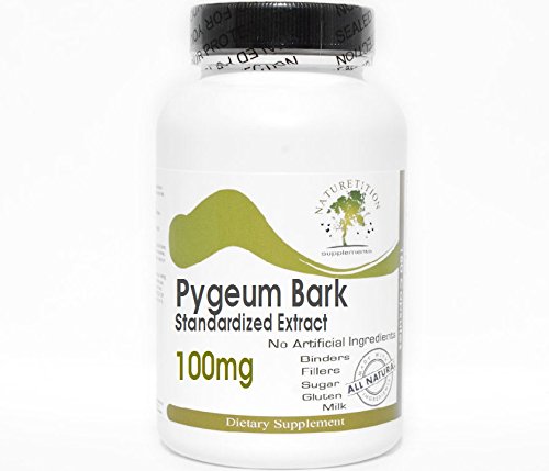 Pygeum Bark Standardisierte Extrakt 100mg 12% Phytosterols ~ 100 Kapseln - Keine Additive ~ Naturetition Supplements