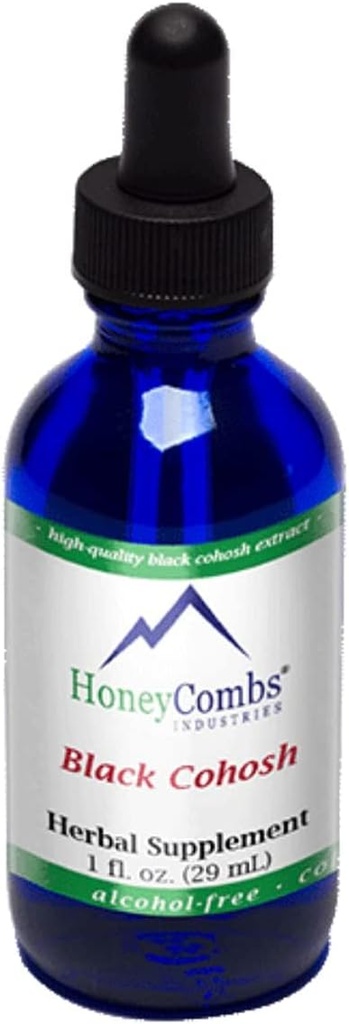 HoneyCombs Black Cohosh Liquid Extract – Kräuter-Ergänzung für Damen Wellness – Kaltgepresst, Alkoholfrei, 1 fl oz