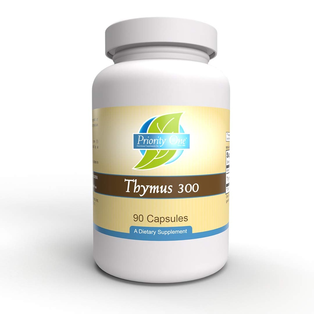 Priorität ein Vitamine Thymus 300mg 90 Kapseln - Glandular- Immunsystem-Unterstützung*