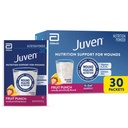 Juven Therapeutic Nutrition Drink Poudre comprenant des peptides de collagène, des acides aminés et du HMB pour le soutien à la guérison des plaies, le punch aux fruits, 30 paquets