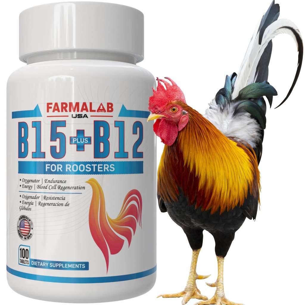 Farmalab B12 B15 für Hahne B15 B12 para Gallos 100 Tablets