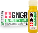 +GNGR Immunität Aid Organic Ginger, Lemon & Honey Shot - Kalt gepresste Ingwer Shots mit Echinacea, Zitronensaft, Honig, Zink & Vitamin D3, Immun & Verdauungsunterstützung 2 fl oz (Pack von 12)