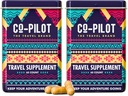 Ergänzung 2 Paket: Jet Lag Prevention + Ashwagandha, Rhodiola, D3+ für Immununterstützung, Energie, Verdauungsgesundheit | Flugzeug Reise Essentials Multivitamin | Vegan | 120 Count