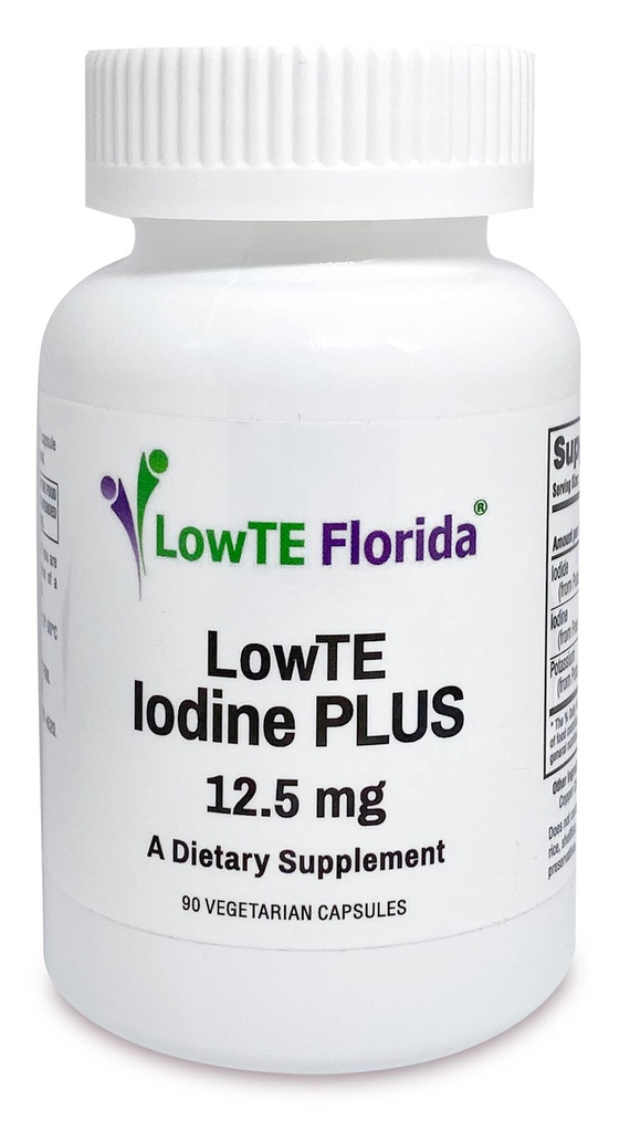 Iodine Plus 12.5 mg - 90 Vegetarische Kapseln für Energie, Stimmung, & Gesunde Körperfunktion | Jod Ergänzung zur Stärkung von Haar, Nägel, & Zähne | Reguliert Stoffwechsel