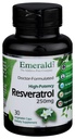 Emerald Labs Resveratrol - Nahrungsergänzung mit Resveratrol für Zelluläre und Herz-Kreislauf-Unterstützung - 30 Gemüsekapseln