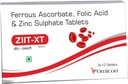 Eisen, Folsäure & Zink-Ergänzung | ZIIT XT | für Damen und Herren | Pack von (3 Streifen) 30 Tabletten