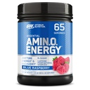 Optimum Nutrition Amino Energy - Pre Workout mit grünem Tee, BCAA, Aminosäuren, Keto Friendly, Green Coffee Extract, Energy Powder - Blue Raspberry, 65 Portionen (Packaging May Vary)