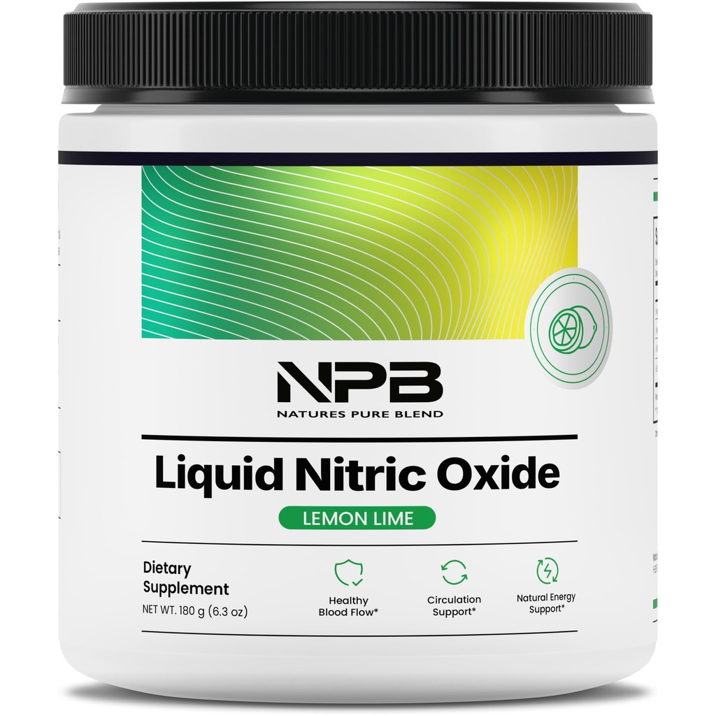 Suppléments d'oxyde nitrique liquide à mélange pur de la nature pour les hommes – Poudre L-Arginine – Booster d'oxyde nitrique et supplément de circulation – Soutien du flux sanguin, L Arginine et L Citrulline – 5000 MG