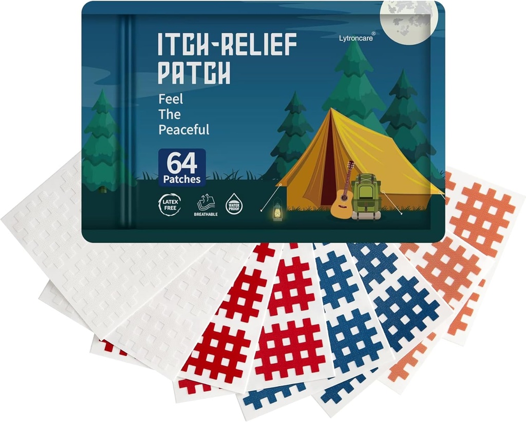 Bug Bite Itch Relief Patch für Kinder (64 Count),Road Travel Essentials für Kinder,Natürliche Zutaten