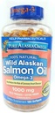 Pure Alaska Omega-3 Huile de saumon sauvage de l'Alaska 1000mg Softgels 180-Count