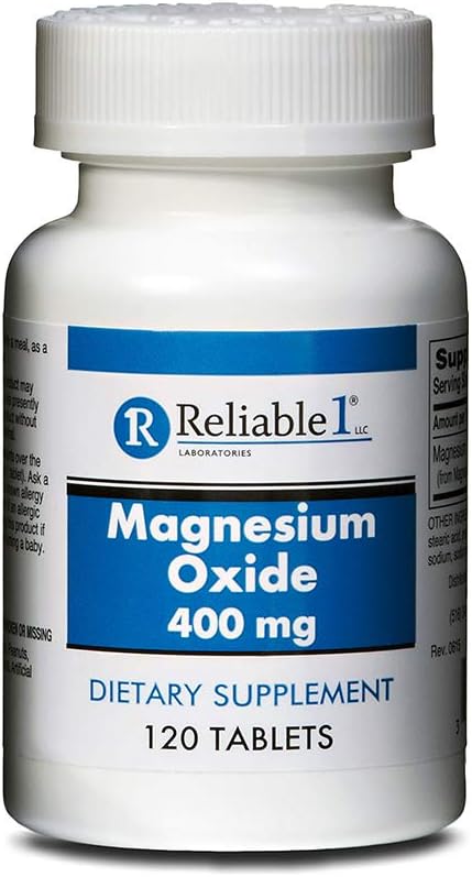 Oxyde de magnésium 400mg Comprimés par Reliable-1 Laboratories
