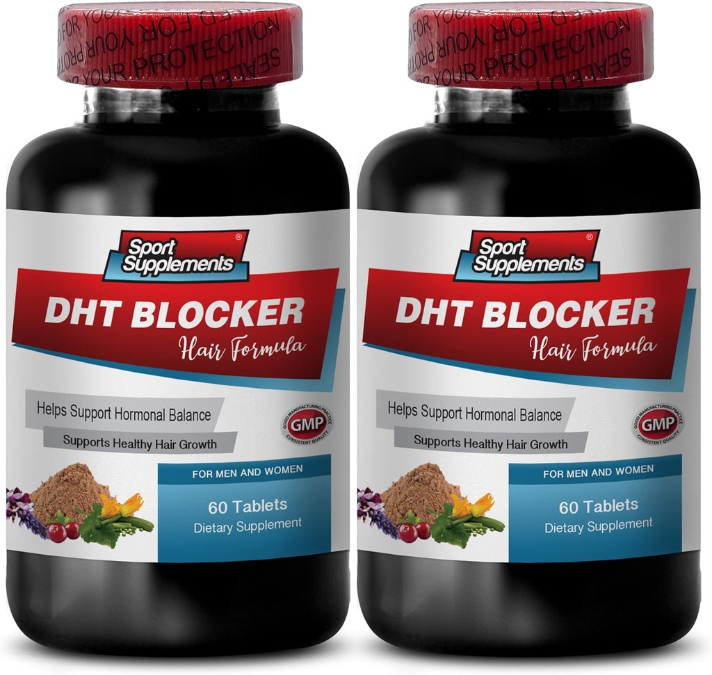 Haarwachstum Haar Vitamine ohne Biotin - DHT Blocker Haar Formel - Unterstützt gesundes Haarwachstum - er shou wu für graues Haar, Soy isoflavones Supplement, kudzu Root Capsules, dht Blocker - 2B 120 Cap