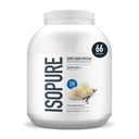 Isopure Zero Carb 100% pur poudre de protéines de lactosérum, sans gluten, avec des vitamines, vanille crémeuse, 25g de protéines par portion, 4,5 lbs, 66 portions (paquetage mai vary)