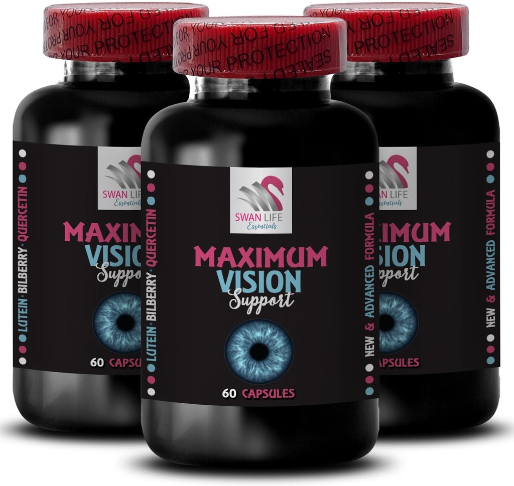 Bessere Sicht - EYE VISION SUPPLEMENT - Fokusschärfer, Crisp Vision, Klareres Bild, Fokusvorteil, Vision Klarheit, Pure Wahrnehmung, Vision Stärke, Klare Aussicht, Helle Szenen 3 Flaschen 180 Caps