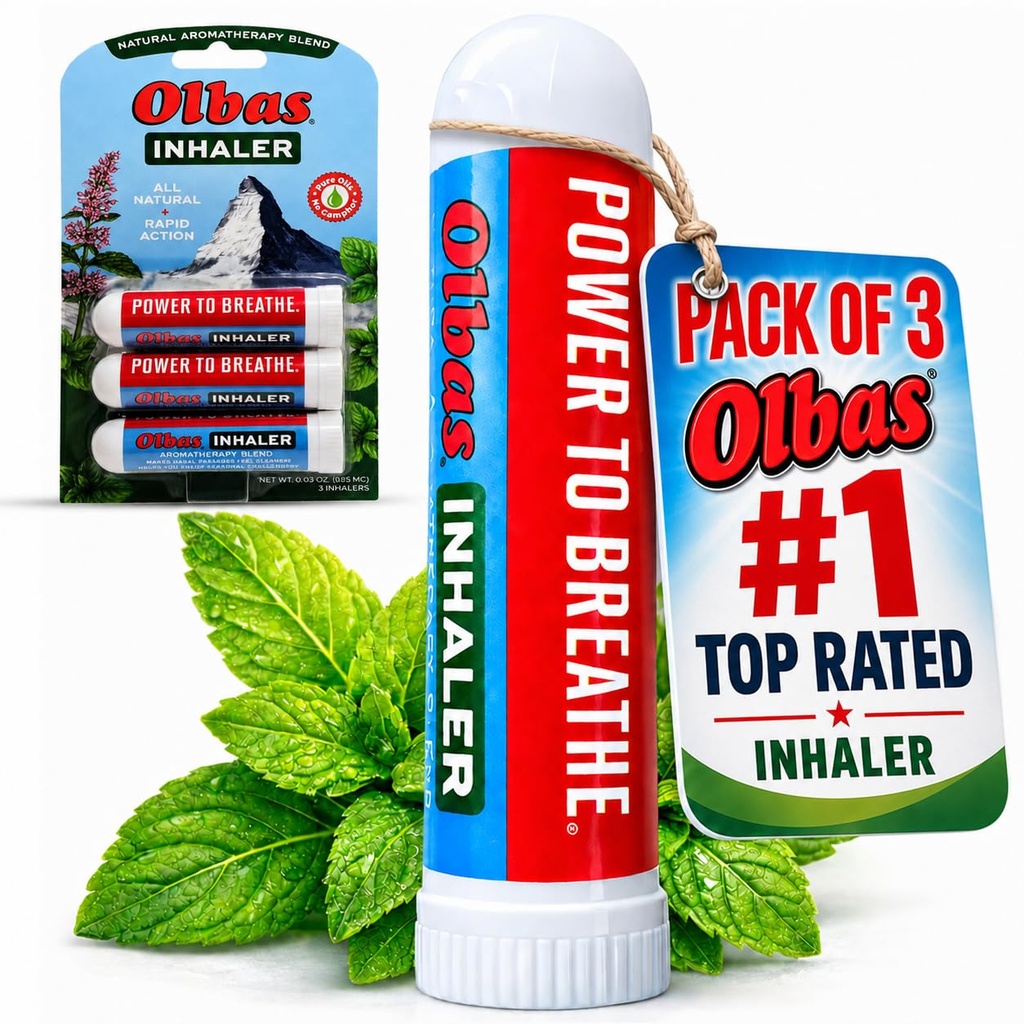 Olbas Nasal Relief Inhalator Aromatherapie/Aromatic Inhalator, 0,01 Oz, 3-Pack