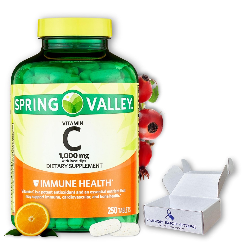 AUSFÜHRUNG Intelligente Entscheidungen, aussagekräftiges Leben! Vitamin C 1000mg- mit Rose HIPS Tabletten, 250 Count (Pack von 1)