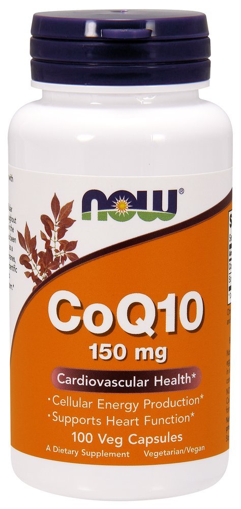 NOW-Ergänzungen, CoQ10 150 mg, Pharmazeutische Klasse, All-Trans-Form hergestellt durch Fermentation, 100 Veg-Kapseln