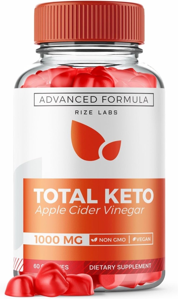 rize labs Total Keto Apple Cider Vineger Gummis for Advanced Weight Loss, Keto Supplement zu Lose Belly Fat, Gummy Reviews, Maximum Strength Formula, Gomitas (60 Gummis)