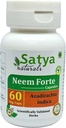 Neem Forte Capsules 500 mg. 60 Gél. Capsules d'extrait de Neem (Azadirachta Indica) Capsules pour hommes et femmes