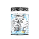 Poudre de pré-entraînement de guantlet, entraînements explosifs, mise au laser, mi-stim, amazing flavor, Vétéran possédé et exploité (25 portions, citronade de noix de coco bleue)