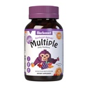 Bluebonnet Nutrition Rainforest Animalz Whole Food Based Multiple Chewable Tablets, Kinder Multivitamin & Mineral, Vitamin C, D3, Eisen, Glutenfrei, Milchfrei, Kosher, 90 Kautabletten, Gemischte Flavors