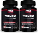 Kraftfaktor Yohimbine Ergänzung für Männer, Yohimbe Bark Extrakt mit überlegener Absorption, um Leistung zu verbessern, 6mg Yohimbine Bark Pillen mit Schlüssel natürlichen Zutaten, 30 Count (Pack von 2)