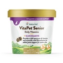 NaturVet VitaPet Vitamines quotidiennes supérieures pour les chats et la glucosamine, spécialement conçues pour fournir des minéraux essentiels, 90 g, 60 Nombre