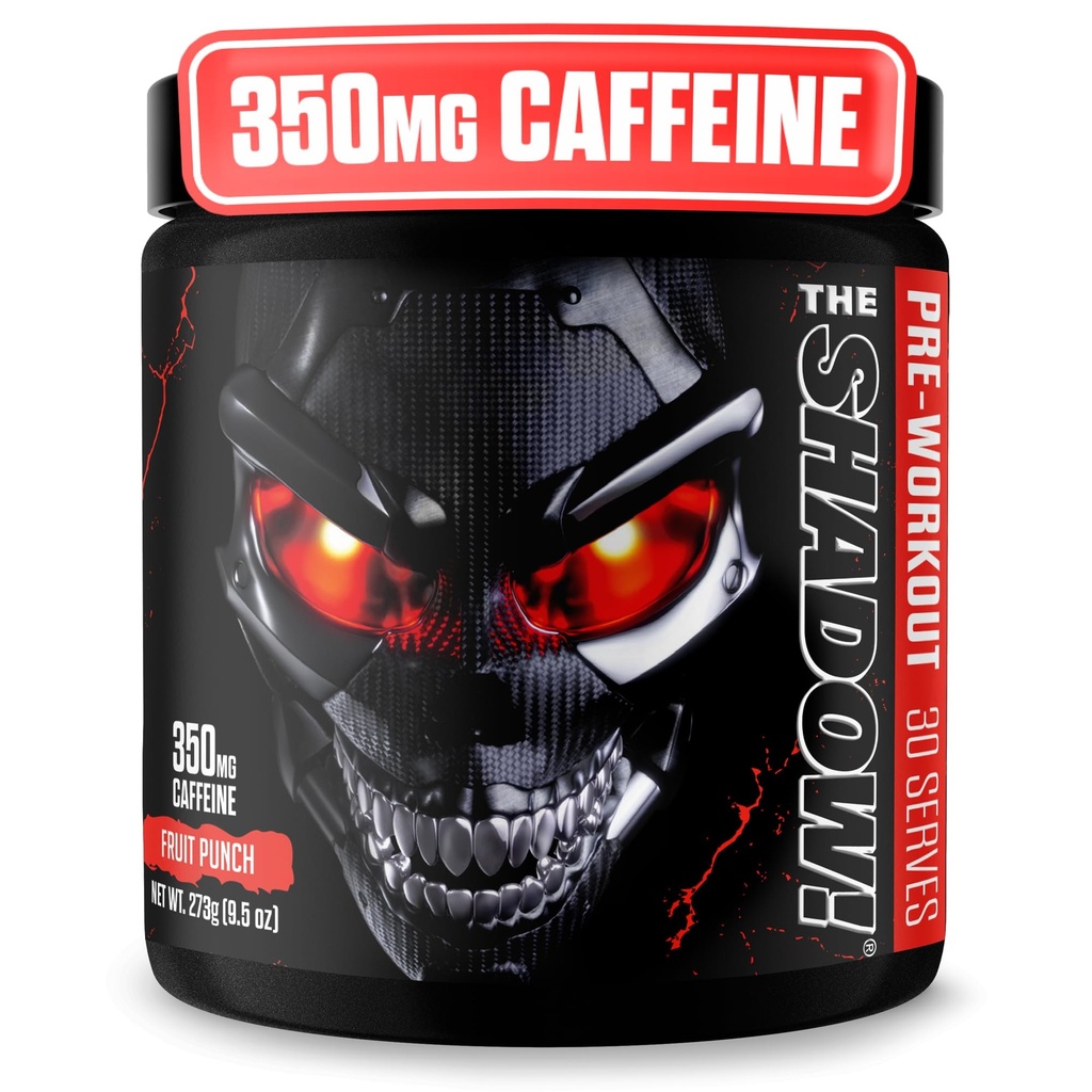 JNX SPORTS The Shadow! 350mg de pré-entraînement de cœur dur caféine - Fruit Punch 30 portions