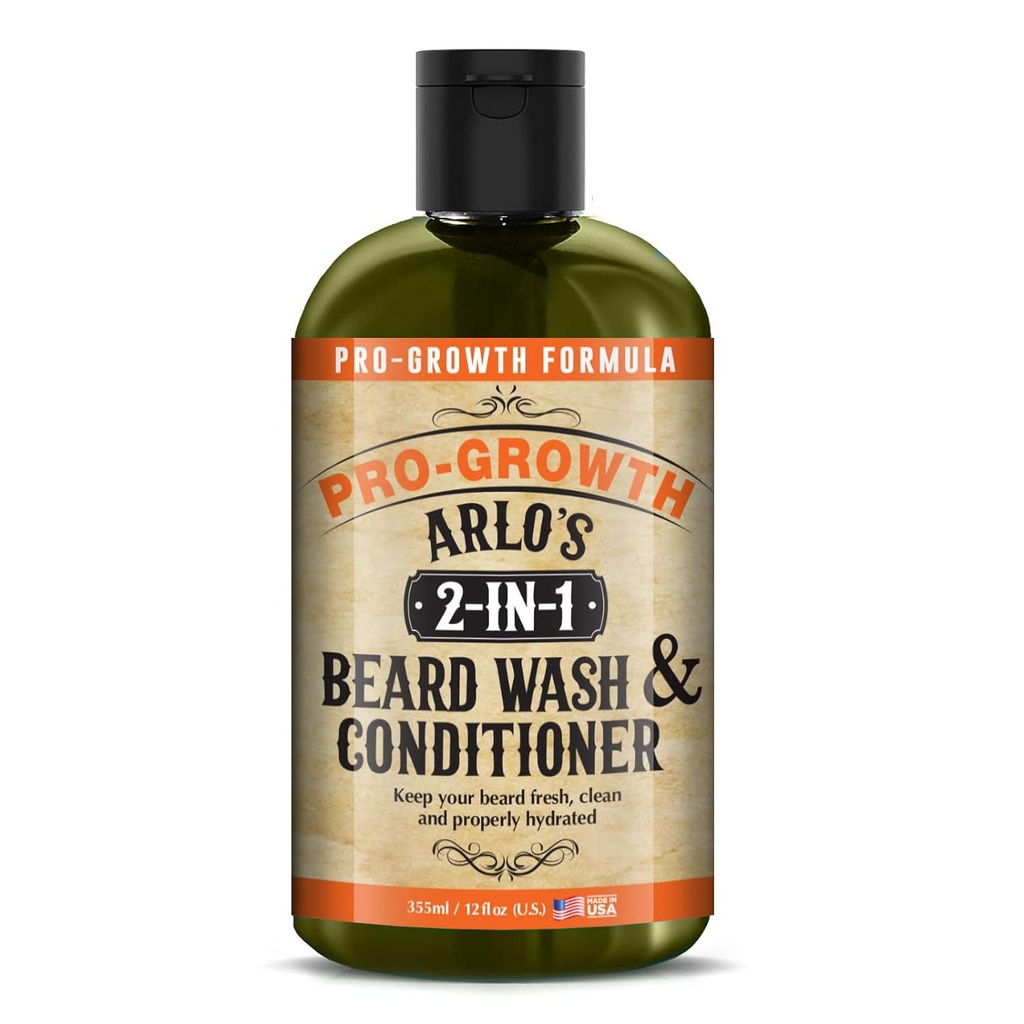 Laver et revitalisant 2-en-1 d'Arlo 12 oz. - Formule de croissance pro