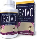 Reziva Resveratrol Ergänzung - Ultra High Potency & Doctor Formuliert - Transresveratrol Ergänzungen - Grapeseed mit Resveratrol - Für Langlebigkeit, Augengesundheit und, Insgesamt Well-Being - 30 Veg Kapseln