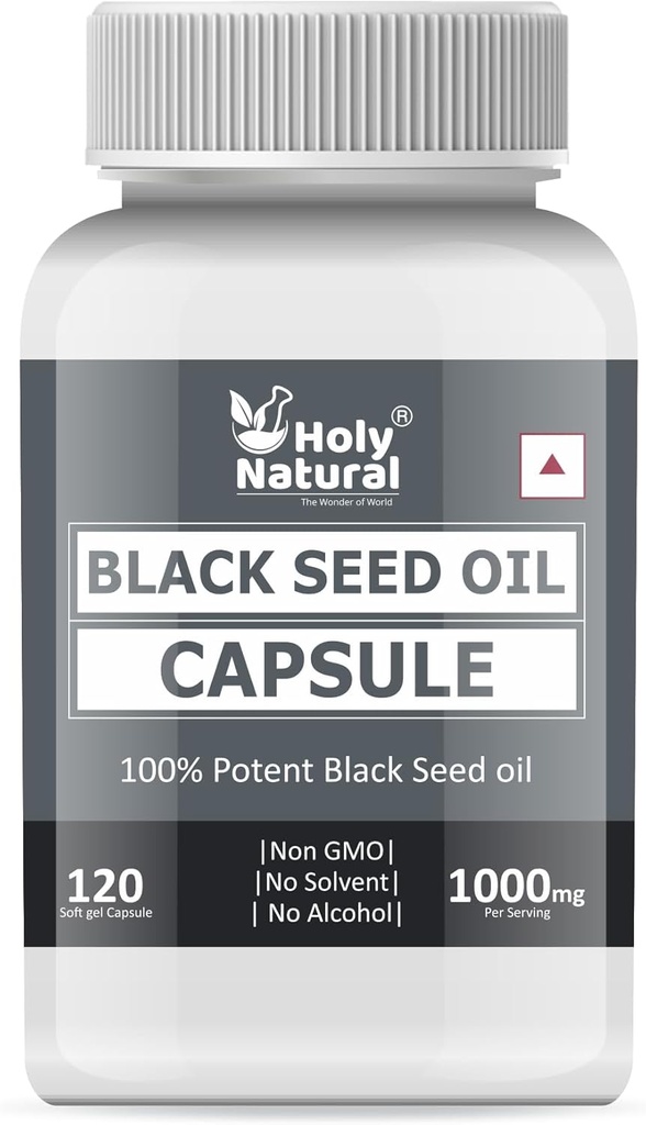 Black Seed Oil Softgel Kapsel – 500mg (120 Softgel) Premium-Qualität kalt gepresst Nigella Sativa Samen Öl I 2 Monate Supplement I Rich Thymochinon, Vitamin E & Omega 3 6 9