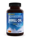 BioEmblem supplément d'huile de krill antarctique de 1000mg de pétrole oméga-3 avec des niveaux élevés d'EPA + DHA, Astaxanthine et Phospholipides.